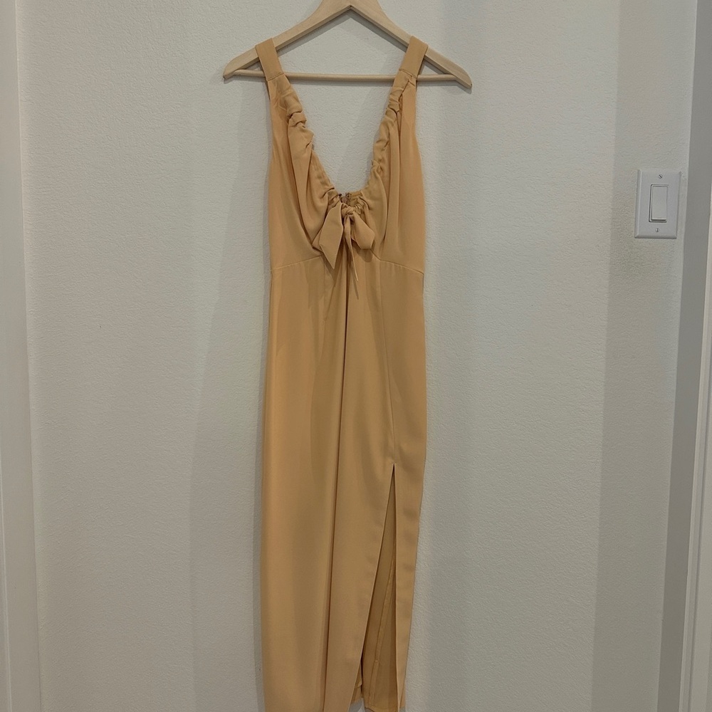 Abercrombie & Fitch Tan Maxi Dress
